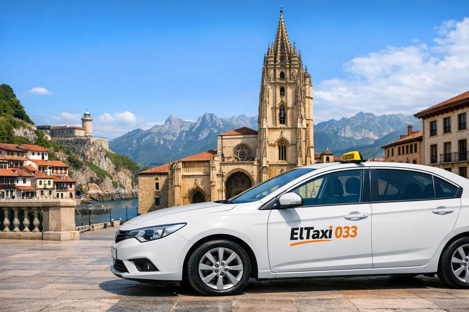 Taxi en Oviedo con vistas al puerto