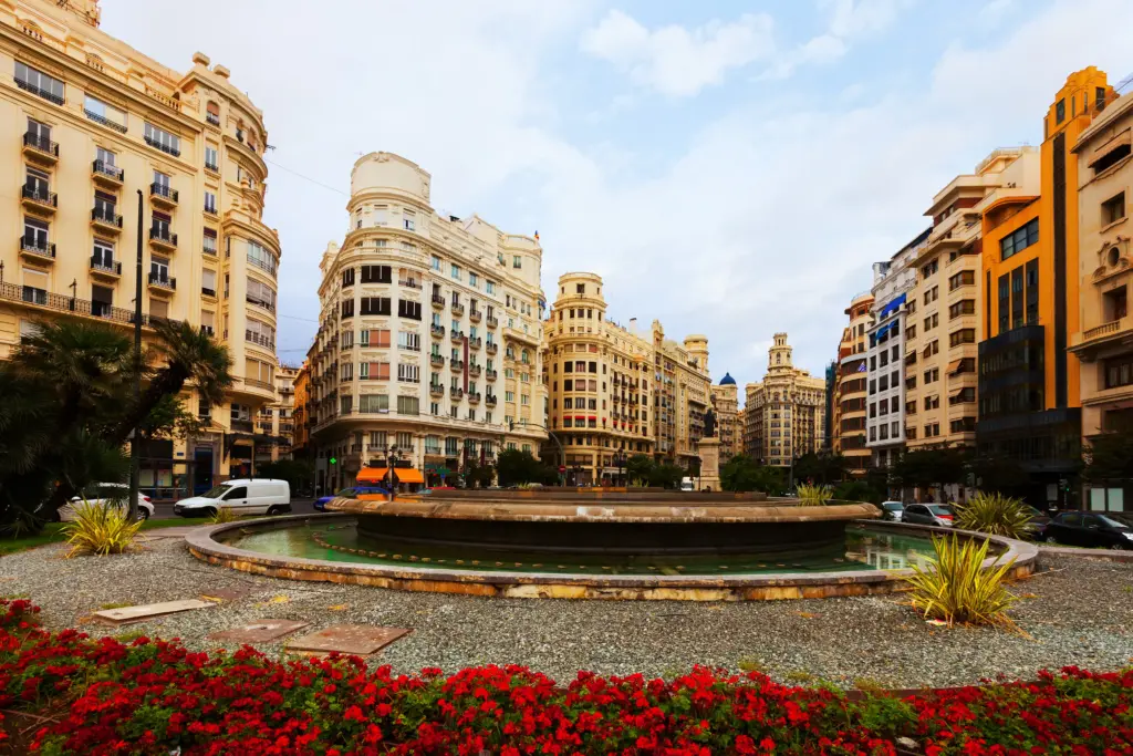 placa del ajuntament en valencia espana