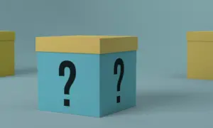 collage de caja misteriosa