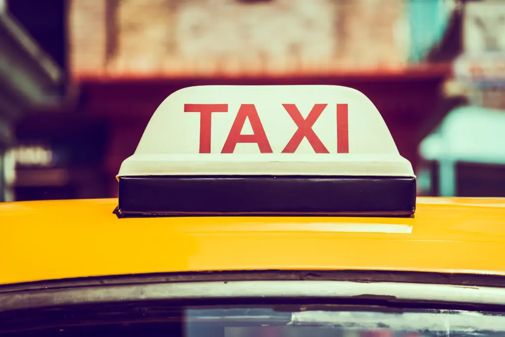 muestra del taxi